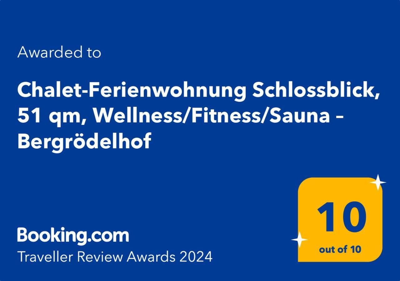 Chalet-Ferienwohnung Schlossblick, 51 Qm, Wellness/Fitness/Sauna - Bergroedelhof Feilitzsch Exteriör bild