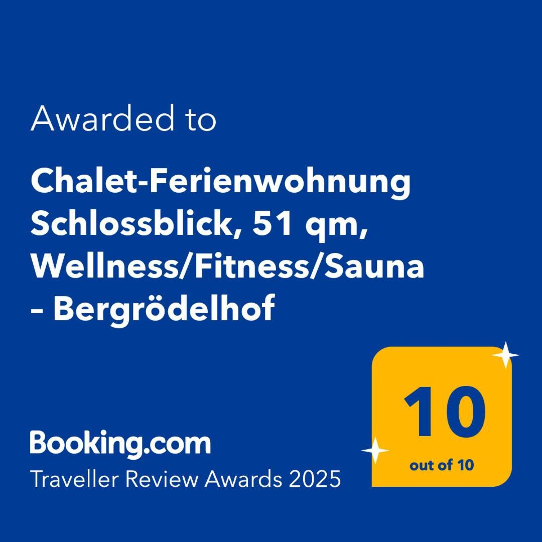 Chalet-Ferienwohnung Schlossblick, 51 Qm, Wellness/Fitness/Sauna - Bergroedelhof Feilitzsch Exteriör bild